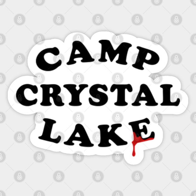 Camp Crystal Lake Sticker by deadright